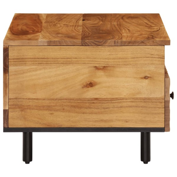 Mesa de centro madera maciza de acacia 80x54x40 cm Mesa de centro madera maciza de acacia 80x54x40 cm