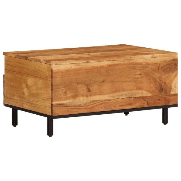 Mesa de centro madera maciza de acacia 80x54x40 cm Mesa de centro madera maciza de acacia 80x54x40 cm