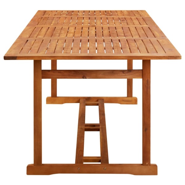 Set de comedor para jardín 9 piezas madera maciza de acacia Set de comedor para jardín 9 piezas madera maciza de acacia