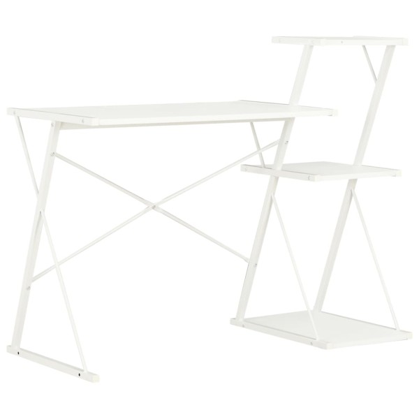 Escritorio con estantería blanco 116x50x93 cm Escritorio con estantería blanco 116x50x93 cm