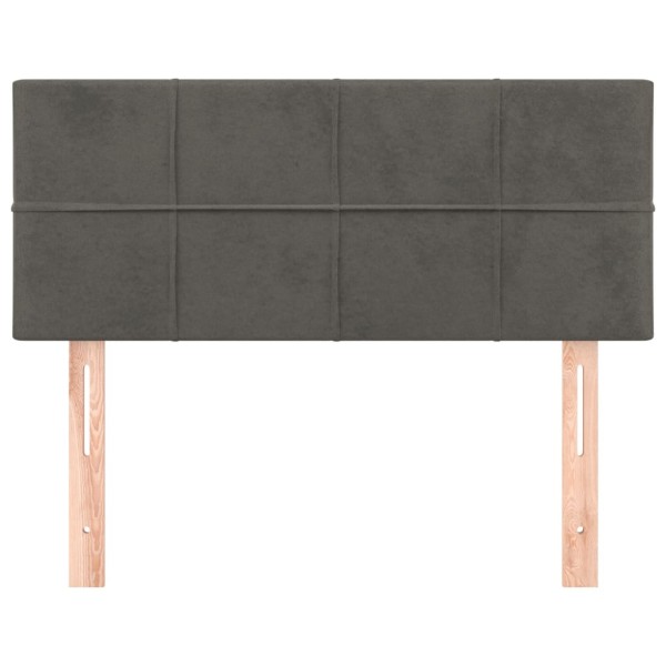 Cabecero de terciopelo gris oscuro 100x5x78/88 cm Cabecero de terciopelo gris oscuro 100x5x78/88 cm