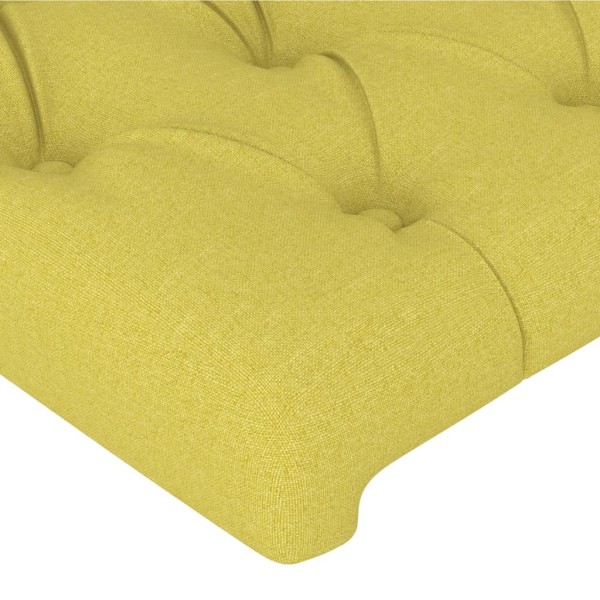 Cabecero de tela verde 80x7x78/88 cm Cabecero de tela verde 80x7x78/88 cm