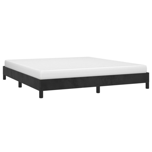 Estructura de cama de terciopelo gris claro 160x200 cm Estructura de cama de terciopelo gris claro 160x200 cm