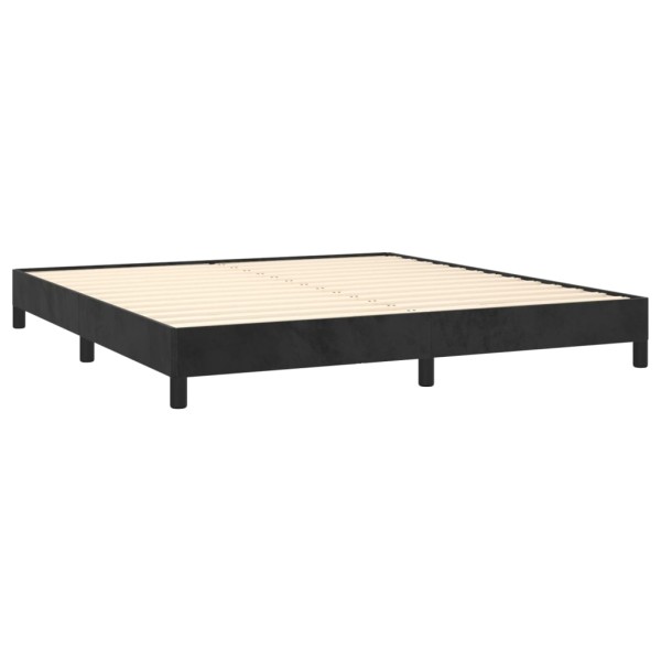 Estructura de cama de terciopelo gris claro 160x200 cm Estructura de cama de terciopelo gris claro 160x200 cm