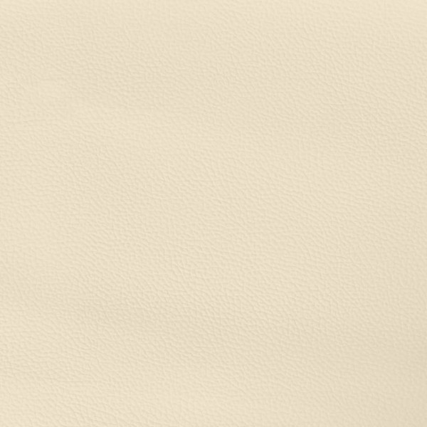 Estructura de cama de cuero sintético color crema 160x200 cm
