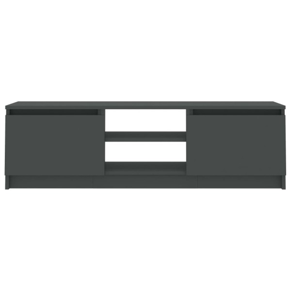 Mueble para TV de aglomerado gris 120x30x35,5 cm Mueble para TV de aglomerado gris 120x30x35,5 cm