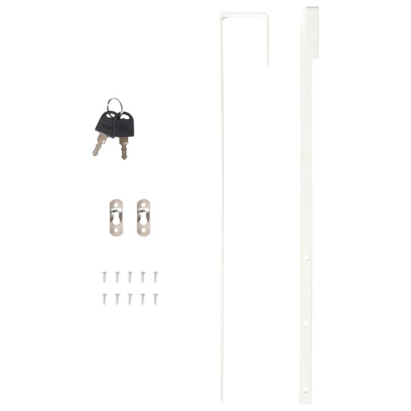 Espejo con joyero de pared negro 30x8,5x106 cm Espejo con joyero de pared negro 30x8,5x106 cm
