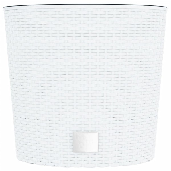 Macetero con interior extraíble PP ratán blanco 15/15,3 L Macetero con interior extraíble PP ratán blanco 15/15,3 L