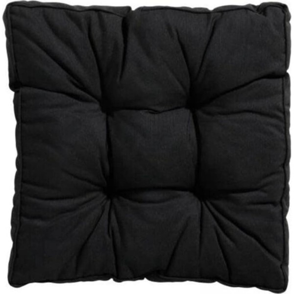 Madison Cojín acolchado de asiento Panama 47x47 cm negro Madison Cojín acolchado de asiento Panama 47x47 cm negro