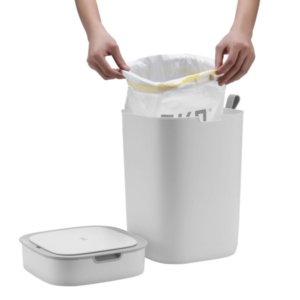 EKO Cubo de basura con sensor Morandi 12 L blanco EKO Cubo de basura con sensor Morandi 12 L blanco