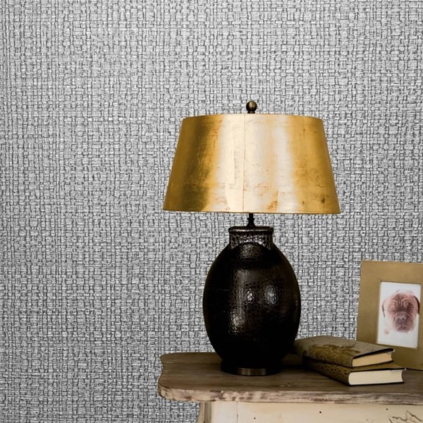 Noordwand Papel de pared Vintage Deluxe Course Fabric Look gris Noordwand Papel de pared Vintage Deluxe Course Fabric Look gris