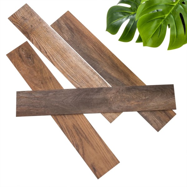 WallArt Tablones de aspecto madera de roble Barnwood marrón