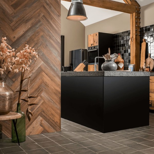 WallArt Tablones de aspecto madera de roble Barnwood marrón