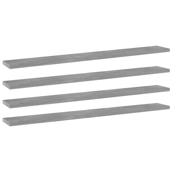 Estante estantería 4uds contrachapada gris hormigón 80x10x1,5cm Estante estantería 4uds contrachapada gris hormigón 80x10x1,5cm