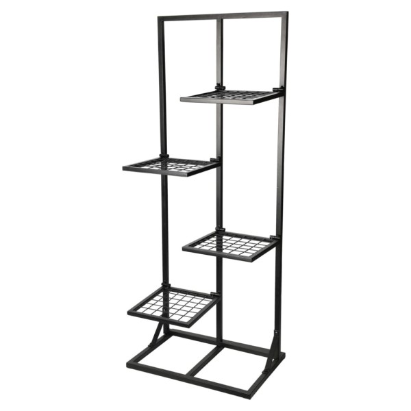 ProGarden Estantería para flores con 4 estantes negro 40x27x102 ProGarden Estantería para flores con 4 estantes negro 40x27x102