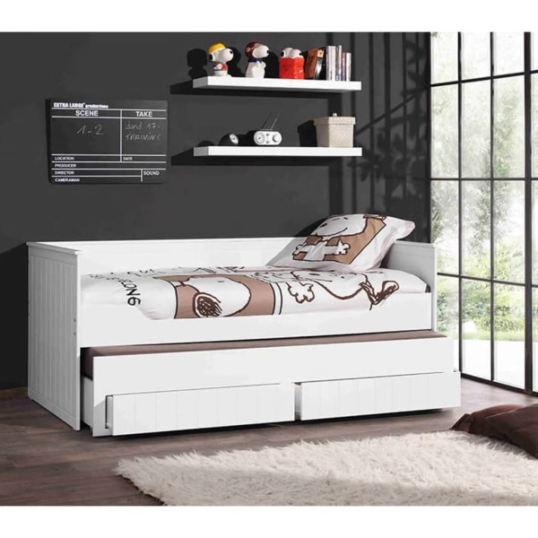 Vipack Juego de estantes de pared Robin 2 uds madera blanco Vipack Juego de estantes de pared Robin 2 uds madera blanco
