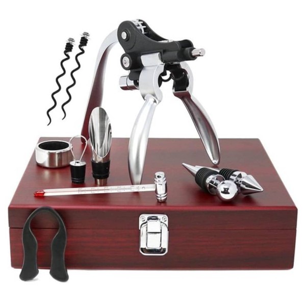 HI Set de accesorios para vino 10 piezas con maletín HI Set de accesorios para vino 10 piezas con maletín