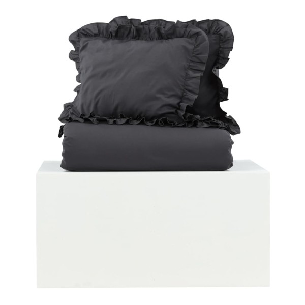 Venture Home Juego de ropa de cama Levi algodón antracita 220x240 cm Venture Home Juego de ropa de cama Levi algodón antracita 220x240 cm