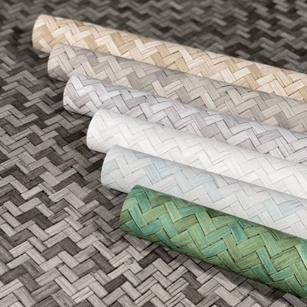 Noordwand Papel pintado Botanica Rattan Wickerwork negro y gris Noordwand Papel pintado Botanica Rattan Wickerwork negro y gris