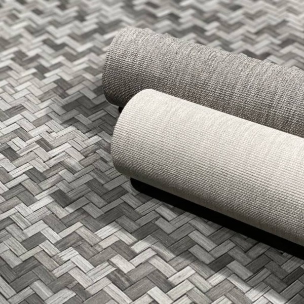 Noordwand Papel pintado Botanica Rattan Wickerwork negro y gris Noordwand Papel pintado Botanica Rattan Wickerwork negro y gris