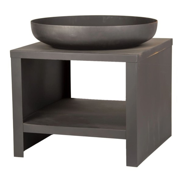 Esschert Design Brasero con almacenaje para leña negro 62 cm Esschert Design Brasero con almacenaje para leña negro 62 cm