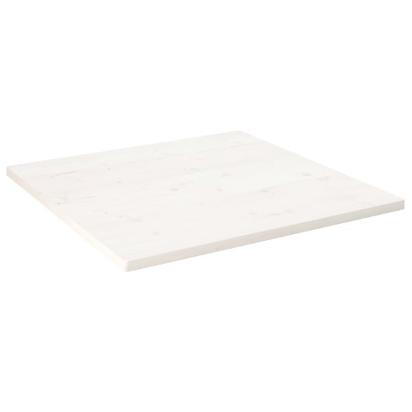 Tablero de mesa cuadrado madera maciza pino blanco 80x80x2,5 cm Tablero de mesa cuadrado madera maciza pino blanco 80x80x2,5 cm