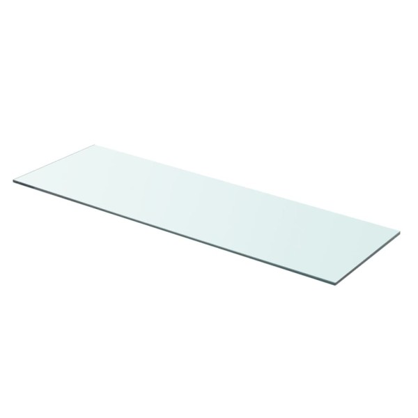 Estantes 2 unidades panel de vidrio transparente 80x25 cm Estantes 2 unidades panel de vidrio transparente 80x25 cm