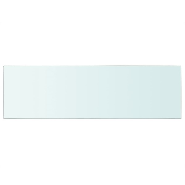 Estantes 2 unidades panel de vidrio transparente 80x25 cm Estantes 2 unidades panel de vidrio transparente 80x25 cm