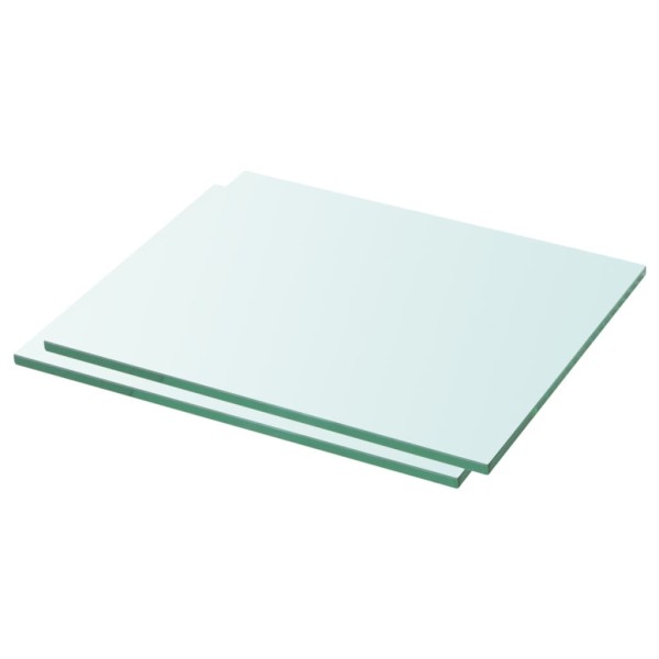 Estantes 2 unidades panel de vidrio transparente 30x20 cm Estantes 2 unidades panel de vidrio transparente 30x20 cm