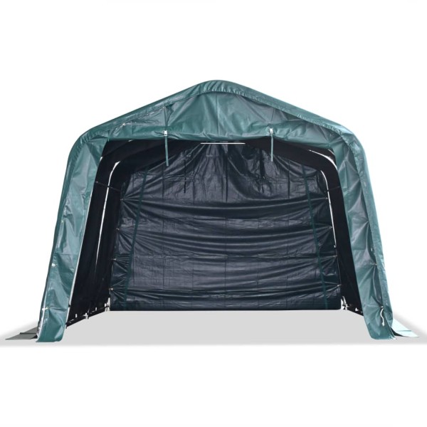 Carpa ganado desmontable PVC verde oscuro 550 g/m² 3,3x4,8 m Carpa ganado desmontable PVC verde oscuro 550 g/m² 3,3x4,8 m