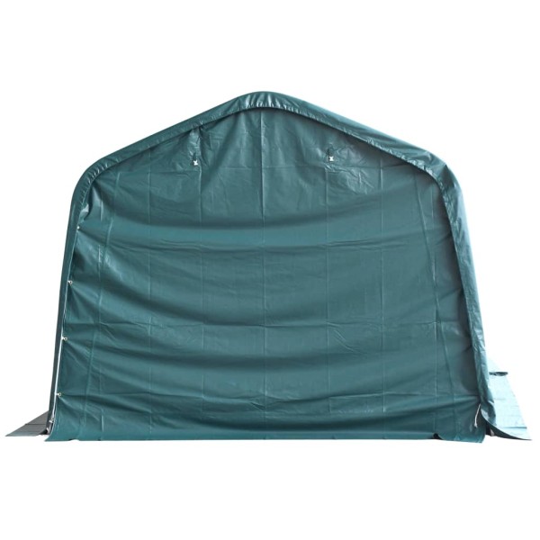 Carpa ganado desmontable PVC verde oscuro 550 g/m² 3,3x4,8 m Carpa ganado desmontable PVC verde oscuro 550 g/m² 3,3x4,8 m