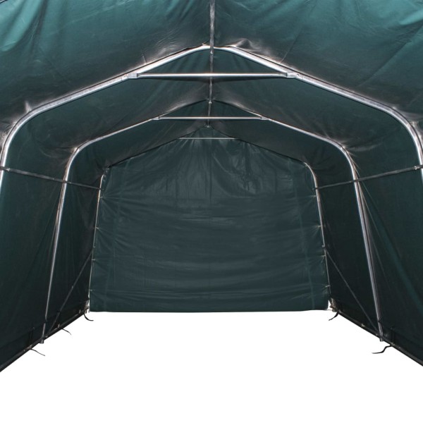 Carpa ganado desmontable PVC verde oscuro 550 g/m² 3,3x4,8 m Carpa ganado desmontable PVC verde oscuro 550 g/m² 3,3x4,8 m