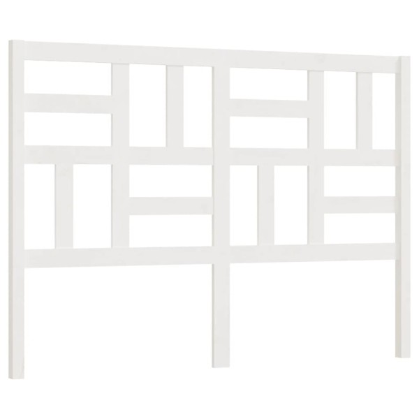 Cabecero de cama madera maciza de pino blanco 141x4x104 cm Cabecero de cama madera maciza de pino blanco 141x4x104 cm