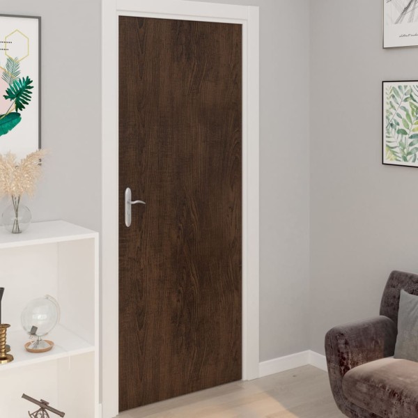 Láminas autoadhesivas muebles 2 uds PVC roble oscuro 500x90 cm Láminas autoadhesivas muebles 2 uds PVC roble oscuro 500x90 cm