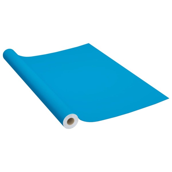 Láminas autoadhesivas muebles 2 uds PVC azul celeste 500x90 cm Láminas autoadhesivas muebles 2 uds PVC azul celeste 500x90 cm