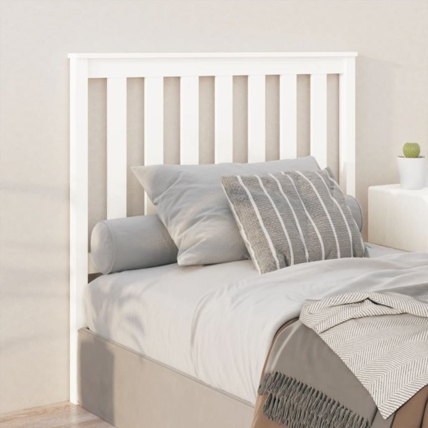Cabecero de cama madera maciza de pino blanco 106x6x101 cm Cabecero de cama madera maciza de pino blanco 106x6x101 cm