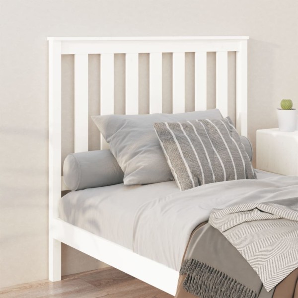Cabecero de cama madera maciza de pino blanco 106x6x101 cm Cabecero de cama madera maciza de pino blanco 106x6x101 cm