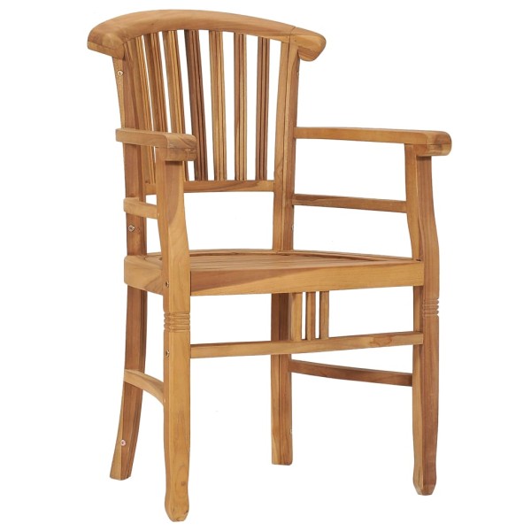 Juego de comedor de jardín 3 piezas madera maciza de teca Juego de comedor de jardín 3 piezas madera maciza de teca