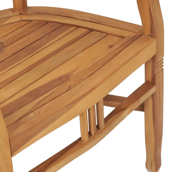 Juego de comedor de jardín 3 piezas madera maciza de teca Juego de comedor de jardín 3 piezas madera maciza de teca