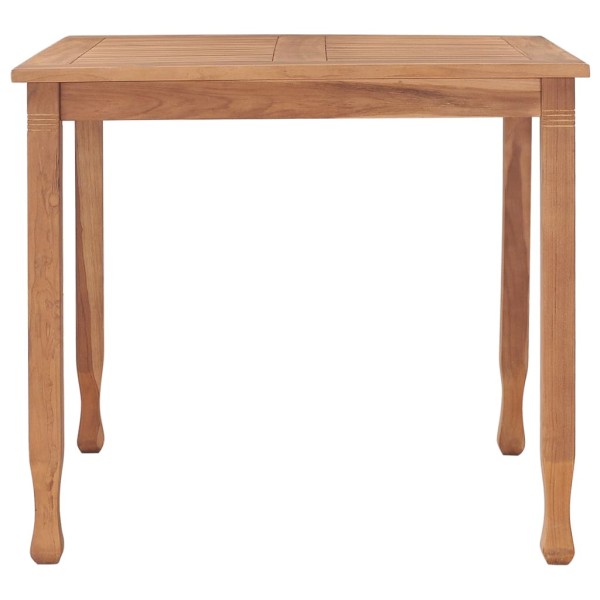 Juego de comedor de jardín 3 piezas madera maciza de teca Juego de comedor de jardín 3 piezas madera maciza de teca