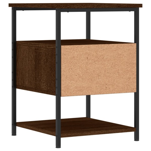Mesita de noche madera de ingeniería marrón roble 40x42x56 cm Mesita de noche madera de ingeniería marrón roble 40x42x56 cm