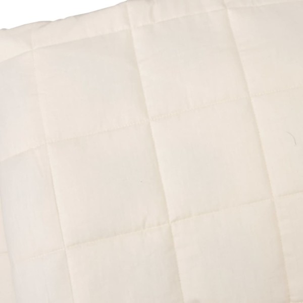 Manta con peso tela color crema claro 220x230 cm 11 kg Manta con peso tela color crema claro 220x230 cm 11 kg