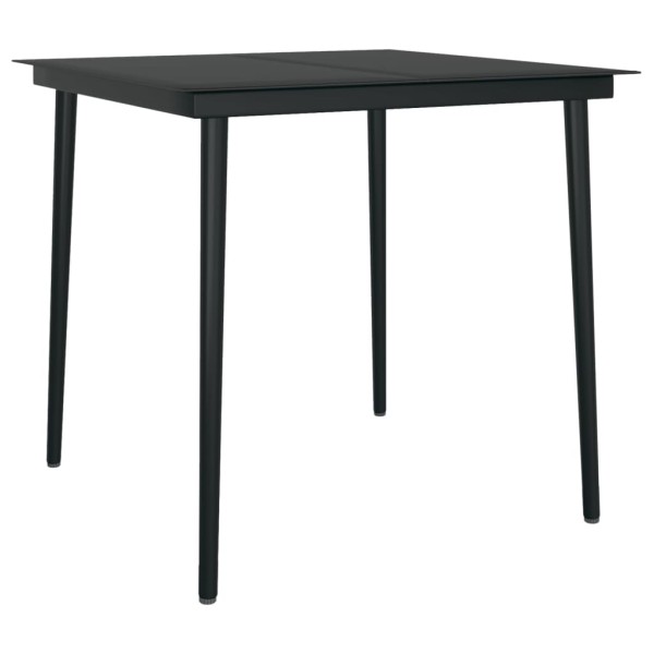 Juego de comedor de jardín 5 piezas gris antracita Juego de comedor de jardín 5 piezas gris antracita
