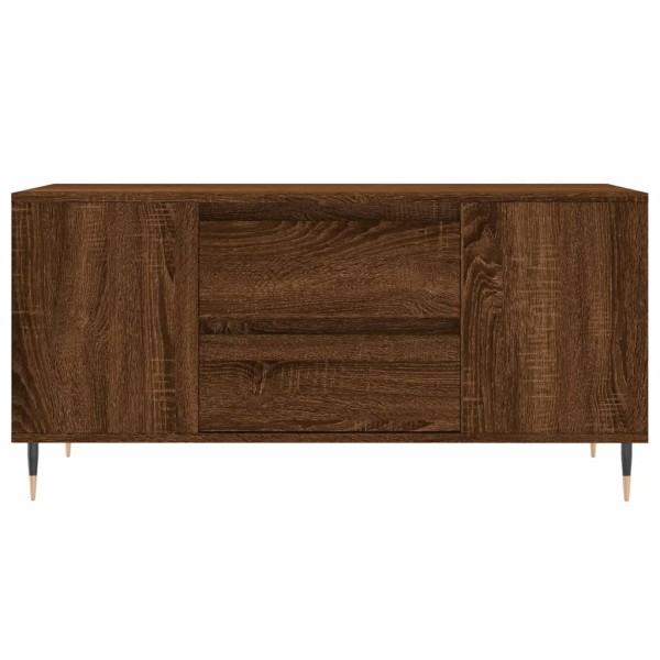 Mesa de centro madera de ingeniería marrón roble 102x44,5x50 cm Mesa de centro madera de ingeniería marrón roble 102x44,5x50 cm