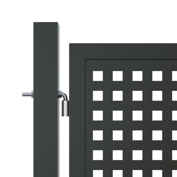 Puerta de jardín acero gris antracita 300x125 cm Puerta de jardín acero gris antracita 300x125 cm