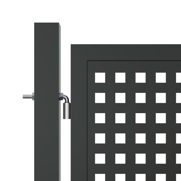 Puerta de jardín acero gris antracita 300x175 cm Puerta de jardín acero gris antracita 300x175 cm