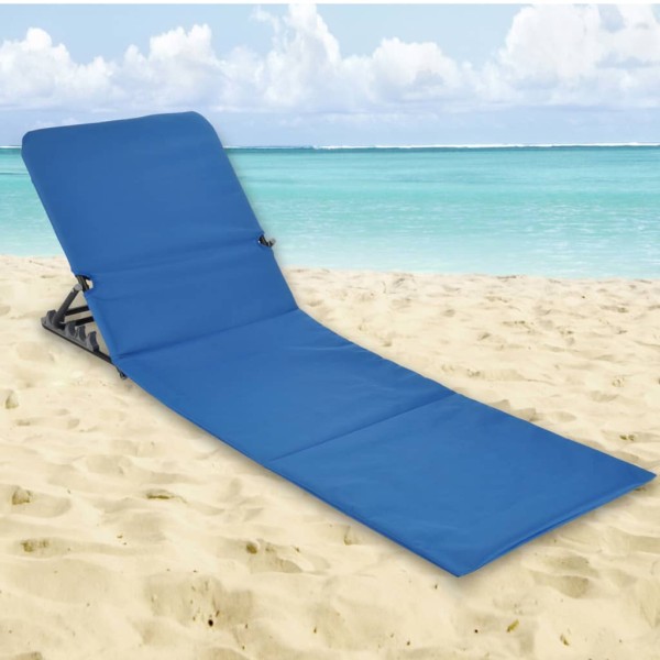 HI Esterilla silla plegable de playa PVC azul HI Esterilla silla plegable de playa PVC azul