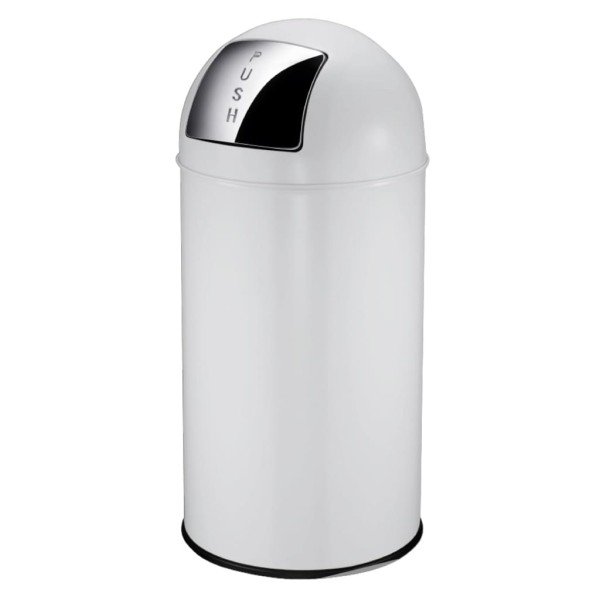 EKO Cubo de basura con tapa a presión 40 L blanco EKO Cubo de basura con tapa a presión 40 L blanco