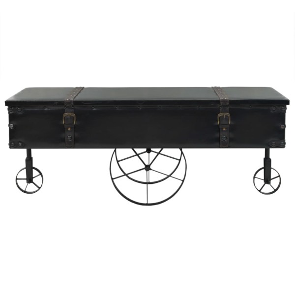 Mesa de centro de madera MDF y abeto 110x55x43 cm Mesa de centro de madera MDF y abeto 110x55x43 cm