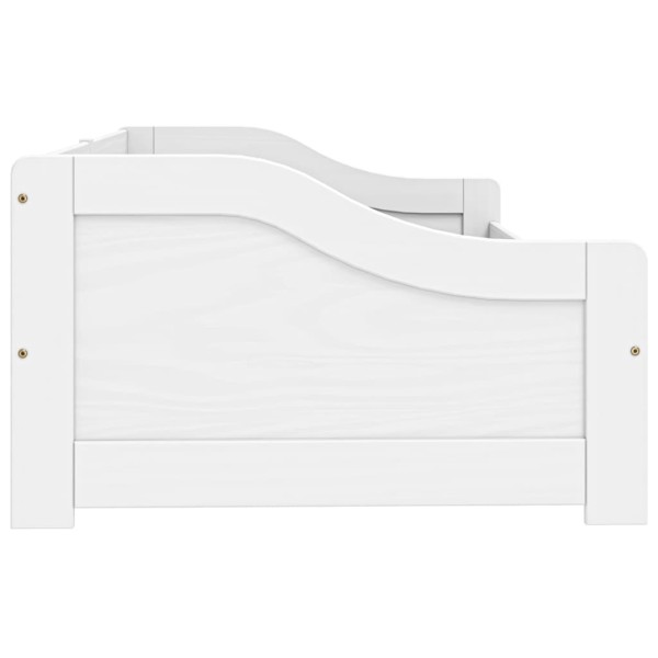 Sofá cama con 2 cajones madera maciza pino blanca IRUN 90x200cm Sofá cama con 2 cajones madera maciza pino blanca IRUN 90x200cm